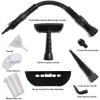 imageGoplus Handheld Pressurized Steam Cleaner with 9 Piece Accessories Multipurpose Steamer wSafety Lock for Carpet Curtain Car Seat 1050W Portable Upholstery Steamer for Home Kitchen BathroomYellowRed