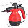 imageGoplus Handheld Pressurized Steam Cleaner with 9 Piece Accessories Multipurpose Steamer wSafety Lock for Carpet Curtain Car Seat 1050W Portable Upholstery Steamer for Home Kitchen BathroomYellowRed