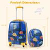 imageGoplus Kids Luggage Set 12quot ampamp 18quot Kids Carry On Luggage Set Multidirectional Wheels Suitcase Large Capacity Rolling Trolley Suitcase Gift for Boys and Girls Toddlers Children TravelCar