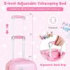 imageGoplus Kids Luggage Set 12quot ampamp 18quot Kids Carry On Luggage Set Multidirectional Wheels Suitcase Large Capacity Rolling Trolley Suitcase Gift for Boys and Girls Toddlers Children TravelPink