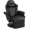 imageGoplus Massage Gaming Chair Racing Style Gaming Recliner wAdjustable Backrest and Footrest Ergonomic High Back PU Leather Computer Office Chair Swivel Game Chair wCup Holder and Side PouchBlack