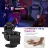 imageGoplus Massage Gaming Chair Racing Style Gaming Recliner wAdjustable Backrest and Footrest Ergonomic High Back PU Leather Computer Office Chair Swivel Game Chair wCup Holder and Side PouchBlack