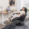 imageGoplus Massage Gaming Chair Racing Style Gaming Recliner wAdjustable Backrest and Footrest Ergonomic High Back PU Leather Computer Office Chair Swivel Game Chair wCup Holder and Side PouchBlack
