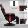 imageGoplus Massage Gaming Chair Racing Style Gaming Recliner wAdjustable Backrest and Footrest Ergonomic High Back PU Leather Computer Office Chair Swivel Game Chair wCup Holder and Side PouchRed