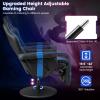 imageGoplus Massage Gaming Chair Racing Style Gaming Recliner wAdjustable Backrest and Footrest Ergonomic High Back PU Leather Computer Office Chair Swivel Game Chair wCup Holder and Side PouchBlue