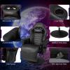 imageGoplus Massage Gaming Chair Racing Style Gaming Recliner wAdjustable Backrest and Footrest Ergonomic High Back PU Leather Computer Office Chair Swivel Game Chair wCup Holder and Side PouchBlack
