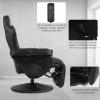 imageGoplus Massage Gaming Chair Racing Style Gaming Recliner wAdjustable Backrest and Footrest Ergonomic High Back PU Leather Computer Office Chair Swivel Game Chair wCup Holder and Side PouchBlack