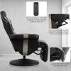 imageGoplus Massage Gaming Chair Racing Style Gaming Recliner wAdjustable Backrest and Footrest Ergonomic High Back PU Leather Computer Office Chair Swivel Game Chair wCup Holder and Side PouchGrey