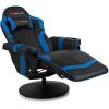 imageGoplus Massage Gaming Chair Racing Style Gaming Recliner wAdjustable Backrest and Footrest Ergonomic High Back PU Leather Computer Office Chair Swivel Game Chair wCup Holder and Side PouchBlue