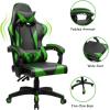 imageGoplus Massage Gaming Chair Reclining Backrest Seat Height Adjustment Racing Computer Office Chair Ergonomic High Back Swivel PC Game Chair with Headrest and Lumbar Cushion