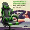 imageGoplus Massage Gaming Chair Reclining Backrest Seat Height Adjustment Racing Computer Office Chair Ergonomic High Back Swivel PC Game Chair with Headrest and Lumbar Cushion