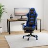 imageGoplus Massage Gaming Chair with LED Light Reclining Backrest Handrails and Seat Height Adjustment Racing Computer Office Chair with Footrest Ergonomic High Back PU Swivel Game Chair