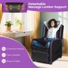 imageGoplus Massage Gaming Recliner Chair Racing Style PU Leather Single Recliner Sofa with Footrest Adjustable Modern Living Room Recliners Ergonomic Home Theater Recliner SeatPurple