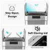 imageGoplus Slim Kitchen Trash Can 132 Gallon Motion Sensor Garbage Bin with Wing Lids AntiFingerprint Touchless Waste Bin with SoftClosing ampamp Stay Open Stainless Steel Garbage Can for Narrow Spaces