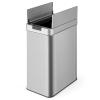 imageGoplus Slim Kitchen Trash Can 132 Gallon Motion Sensor Garbage Bin with Wing Lids AntiFingerprint Touchless Waste Bin with SoftClosing ampamp Stay Open Stainless Steel Garbage Can for Narrow Spaces