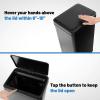 imageGoplus Stainless Steel Trash Can 13 Gallon Automatic Motion Sensor Garbage Can with Stayon Lid and Soft Closure Elevated Tall Waste Bin with Detachable Legs for Kitchen Office Black