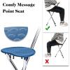 imageGoplus Walking Cane with Seat Heavy Duty Aluminum Alloy Crutch Chair with LED Light and Retractable 3 Legs Portable AntiSlip Seat Cane Lightweight Walking Stick for Seniors ElderlyBlue