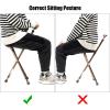 imageGoplus Walking Cane with Seat Heavy Duty Aluminum Alloy Crutch Chair with LED Light and Retractable 3 Legs Portable AntiSlip Seat Cane Lightweight Walking Stick for Seniors ElderlyCoffee