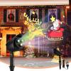 imageGoplus Christmas Projector Lights Outdoor LED Santa Claus on Sleigh Projection Lamp with 65 Adjustable Angle Lawn Stake Water Proof Landscape Decorative Lighting for Christmas Holiday Party Garden