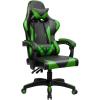 imageGoplus Massage Gaming Chair Reclining Backrest Seat Height Adjustment Racing Computer Office Chair Ergonomic High Back Swivel PC Game Chair with Headrest and Lumbar Cushion