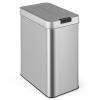 imageGoplus Slim Kitchen Trash Can 132 Gallon Motion Sensor Garbage Bin with Wing Lids AntiFingerprint Touchless Waste Bin with SoftClosing ampamp Stay Open Stainless Steel Garbage Can for Narrow Spaces