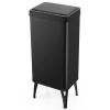 imageGoplus Stainless Steel Trash Can 13 Gallon Automatic Motion Sensor Garbage Can with Stayon Lid and Soft Closure Elevated Tall Waste Bin with Detachable Legs for Kitchen Office Black
