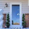 imageGOPLUS 4 Ft Artificial Boxwood Spiral Topiary Tree Fake Greenery Plants Leaves ampamp CementFilled Plastic Flower Pot Decorative Trees for Porch Home Office Indoor OutdoorGreen