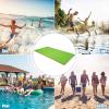 imageGoplus 12 x 6 Floating Water Pad 3Layer TearResistant XPE Foam Mat with Mooring Device and HookLoop Straps RollUp Floating Island for 46 Person on Pool Lake RiverGreen