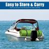 imageGoplus 12 x 6 Floating Water Pad 3Layer TearResistant XPE Foam Mat with Mooring Device and HookLoop Straps RollUp Floating Island for 46 Person on Pool Lake RiverGreen