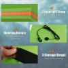 imageGoplus 12 x 6 Floating Water Pad 3Layer TearResistant XPE Foam Mat with Mooring Device and HookLoop Straps RollUp Floating Island for 46 Person on Pool Lake RiverGreen