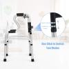 imageGoplus 3in1 StandAssist Folding Walker 400LBS FDA Certification Heavy Duty Walking Mobility Aid Can be Used as Toilet Safety Rail Height Adjustable Narrow Drive Walkers for Seniors Elderly Adult