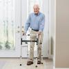 imageGoplus 3in1 StandAssist Folding Walker 400LBS FDA Certification Heavy Duty Walking Mobility Aid Can be Used as Toilet Safety Rail Height Adjustable Narrow Drive Walkers for Seniors Elderly Adult