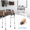 imageGoplus 3in1 StandAssist Folding Walker 400LBS FDA Certification Heavy Duty Walking Mobility Aid Can be Used as Toilet Safety Rail Height Adjustable Narrow Drive Walkers for Seniors Elderly Adult