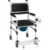 imageGoplus 4 in 1 Shower Commode Wheelchair 330lbs Bedside Commode Chair for Toilet with Arms Portable Rolling Shower Chair with Wheels for Elderly Disabled Handicap Adults Bariatric