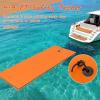 imageGoplus Floating Water Mat Pad Lily Pad with Rolling Pillow Design Bouncy TearResistant 3Layer XPE Foam RollUp Swimming Foam Pool Floats for Lake River Boat AdultsOrange