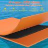 imageGoplus Floating Water Mat Pad Lily Pad with Rolling Pillow Design Bouncy TearResistant 3Layer XPE Foam RollUp Swimming Foam Pool Floats for Lake River Boat AdultsOrange