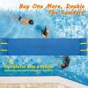imageGoplus Floating Water Mat Pad Lily Pad with Rolling Pillow Design Bouncy TearResistant 3Layer XPE Foam RollUp Swimming Foam Pool Floats for Lake River Boat AdultsBlue