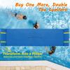 imageGoplus Floating Water Mat Pad Lily Pad with Rolling Pillow Design Bouncy TearResistant 3Layer XPE Foam RollUp Swimming Foam Pool Floats for Lake River Boat AdultsBlue