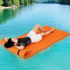 imageGoplus Floating Water Mat Pad Lily Pad with Rolling Pillow Design Bouncy TearResistant 3Layer XPE Foam RollUp Swimming Foam Pool Floats for Lake River Boat AdultsOrange