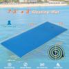 imageGoplus Floating Water Mat Pad Lily Pad with Rolling Pillow Design Bouncy TearResistant 3Layer XPE Foam RollUp Swimming Foam Pool Floats for Lake River Boat AdultsBlue