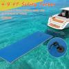 imageGoplus Floating Water Mat Pad Lily Pad with Rolling Pillow Design Bouncy TearResistant 3Layer XPE Foam RollUp Swimming Foam Pool Floats for Lake River Boat AdultsBlue