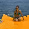 imageGoplus Floating Water Pad 91218 Lily Pad for Water Recreation and Relaxing TearResistant XPE Foam Floating Mat for Beach Ocean Lake12 x 6 x 15 Orange