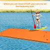 imageGoplus Floating Water Pad 91218 Lily Pad for Water Recreation and Relaxing TearResistant XPE Foam Floating Mat for Beach Ocean Lake12 x 6 x 15 Orange