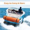 imageGoplus Floating Water Pad 91218 Lily Pad for Water Recreation and Relaxing TearResistant XPE Foam Floating Mat for Beach Ocean Lake12 x 6 x 15 Orange