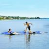 imageGoplus Floating Water Pad 91218 Lily Pad for Water Recreation and Relaxing TearResistant XPE Foam Floating Mat for Beach Ocean Lake18 x 6 x 15 Navy