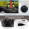 imageGoplus Inflatable Float Tube Fishing Belly Boat with Fish Ruler Pump Storage Bag Adjustable Straps Fishing Float Tube for Angling 350LBS Load CapacityCamouflage  WRod Holder