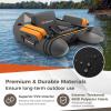 imageGoplus Inflatable Float Tube Fishing Belly Boat with Fish Ruler Pump Storage Bag Adjustable Straps Fishing Float Tube for Angling 350LBS Load CapacityGray  WRod Holder