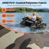 imageGoplus Inflatable Float Tube Fishing Belly Boat with Fish Ruler Pump Storage Bag Adjustable Straps Fishing Float Tube for Angling 350LBS Load CapacityUpgrade Camouflage  WFish Finder Holder  Rod Rack Basket