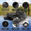 imageGoplus Inflatable Float Tube Fishing Belly Boat with Fish Ruler Pump Storage Bag Adjustable Straps Fishing Float Tube for Angling 350LBS Load CapacityCamouflage  WRod Holder