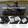imageGoplus Inflatable Float Tube Fishing Belly Boat with Fish Ruler Pump Storage Bag Adjustable Straps Fishing Float Tube for Angling 350LBS Load CapacityCamouflage  WRod Holder